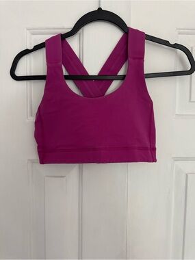 LULULEMON athletica Bright Magenta Cross-Back Sports Bra